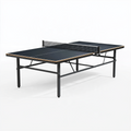 Tischtennisplatte 274 x 152 x 76 cm Schwarz Stahl Holzwerkstoff mit Netz