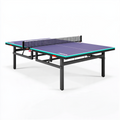 Tischtennisplatte 274 x 152.5 x 76 cm Stahl Violett Türkis Klappbar mit Netz