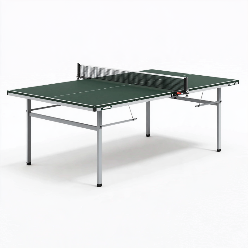 Tischtennistisch 274 x 152.5 x 76 cm Stahl Grün klappbar für Innenbereich