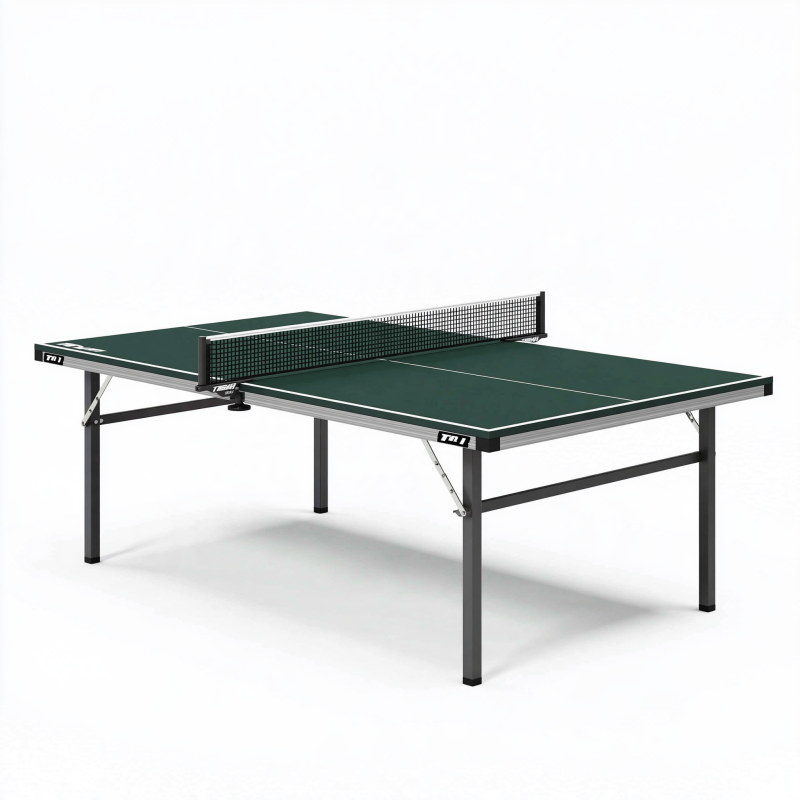 Tischtennistisch 274 x 152.5 x 76 cm Grün Stahl für Freizeitspiel